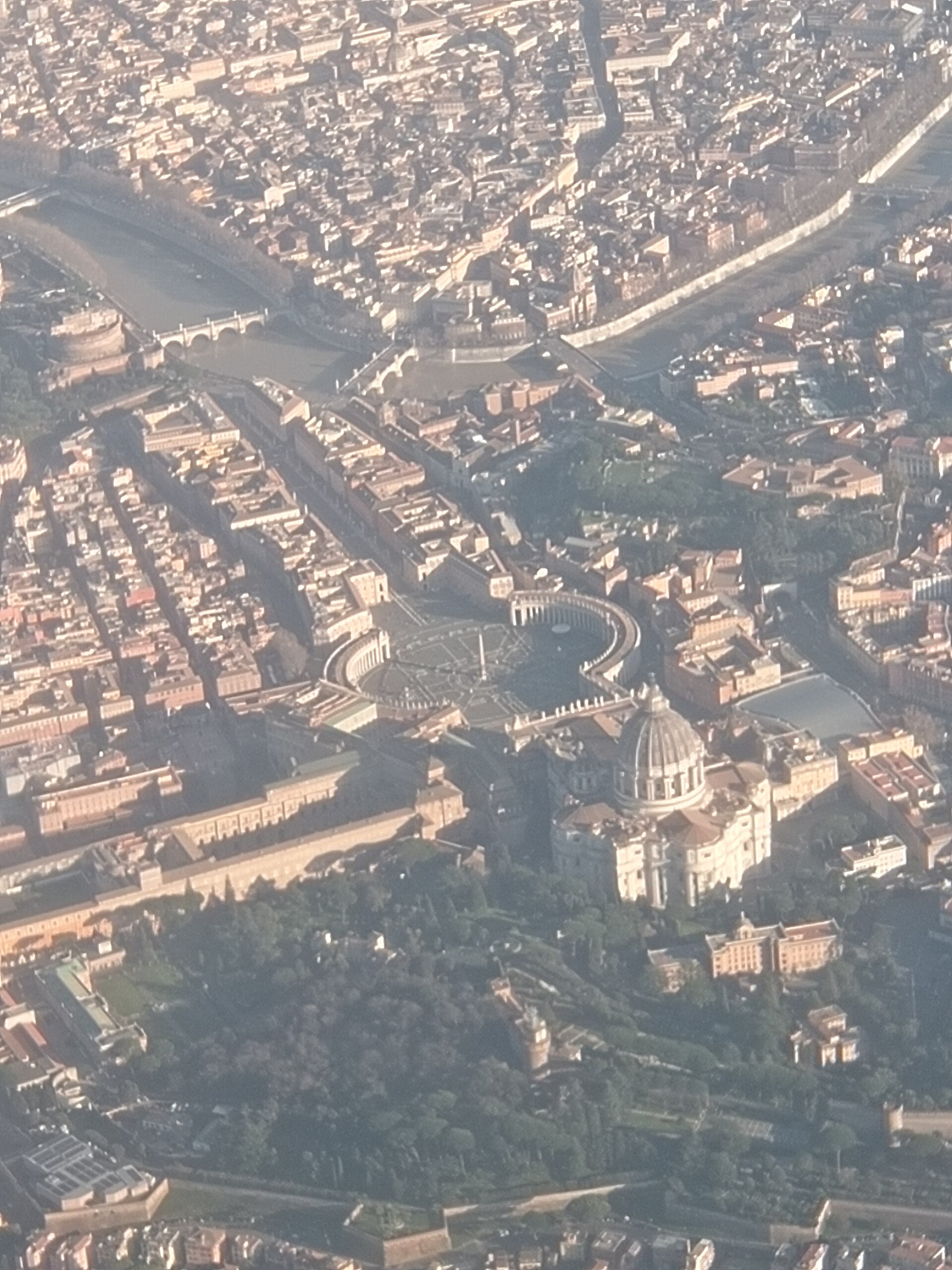 Aerial view of St. Peter’s Square, Vatican City